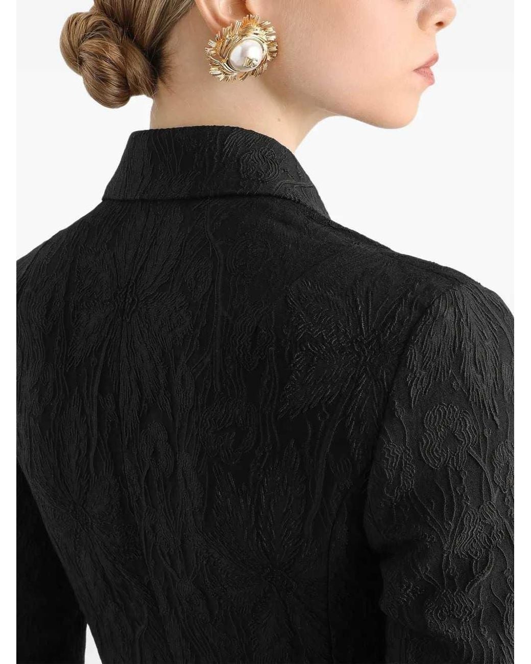 Dolce & Gabbana Black Dolce & Gabbana Brocade Jacket