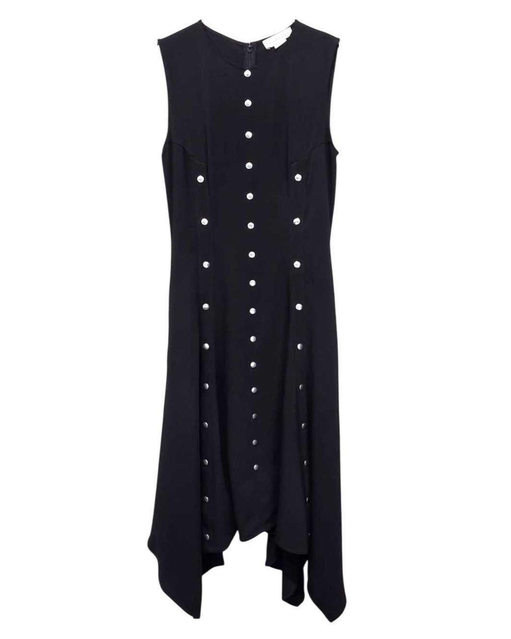 Stella McCartney Blue Midi Dress With Snap Buttons