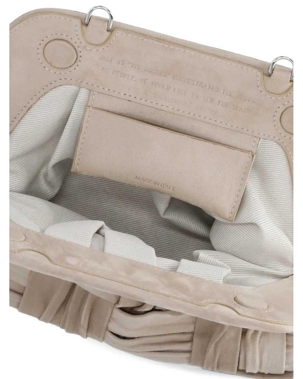 THEMOIRÈ Natural Bios Medium Woven Clutch