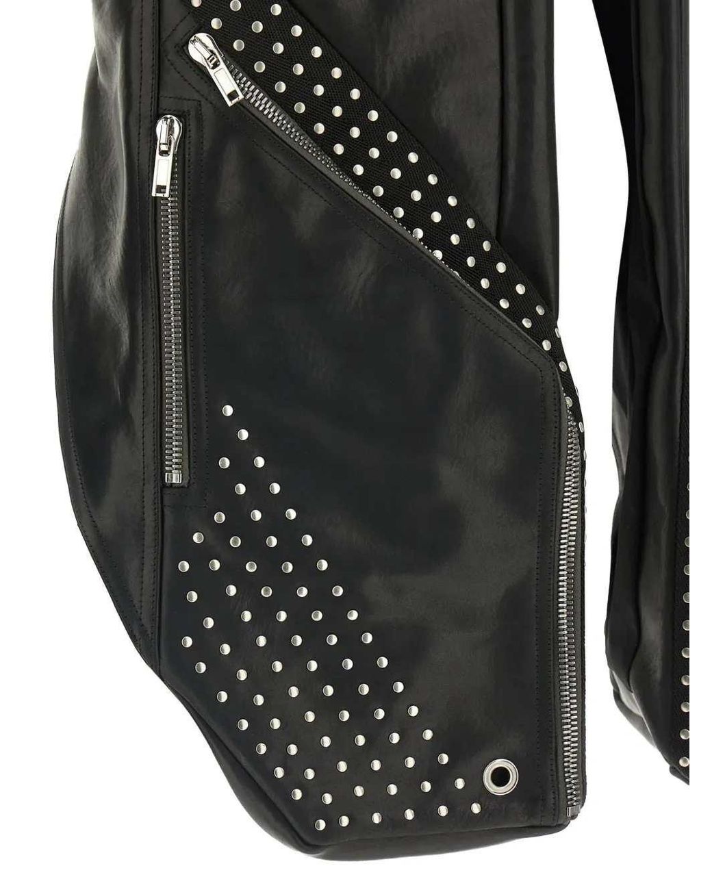 Rick Owens Black Temple Leather Vest