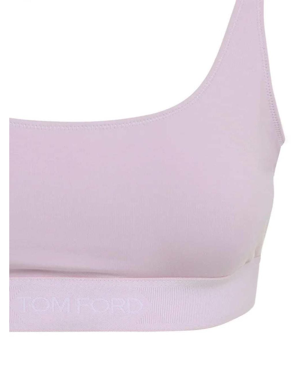 Tom Ford Purple Ribbed Bra