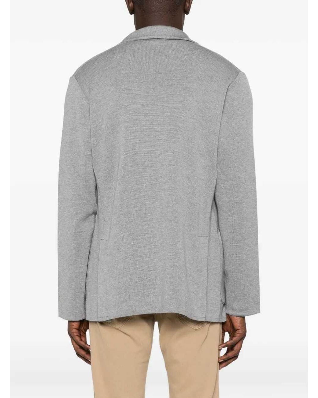 Lardini Gray Blazer With Pockets for men