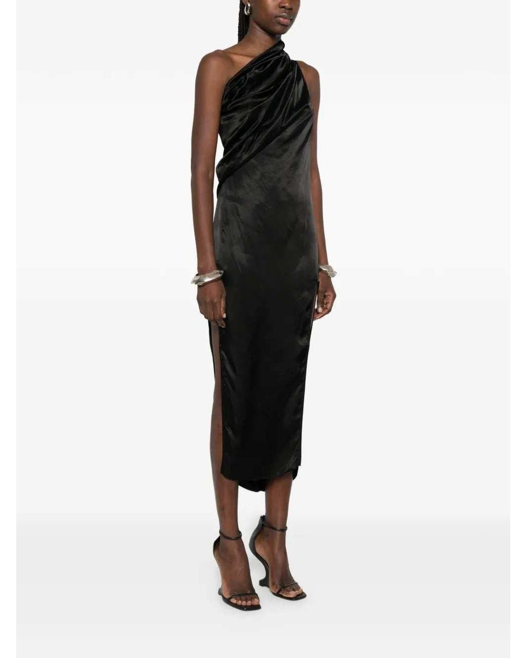 Rick Owens Black Athena Arrowhead Maxi Dress