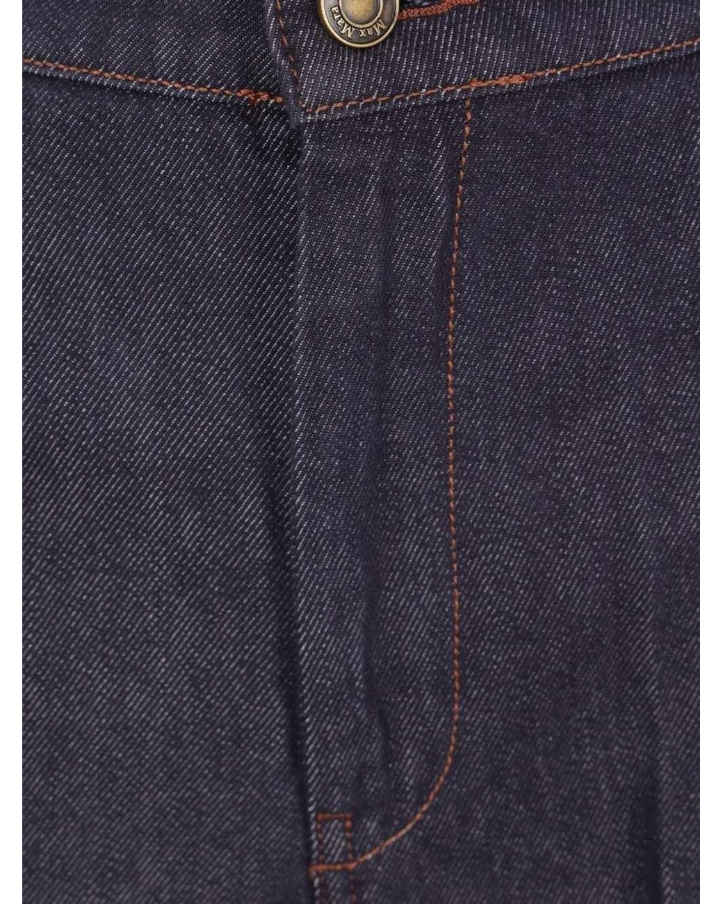 Max Mara Blue Wide-Leg Jeans