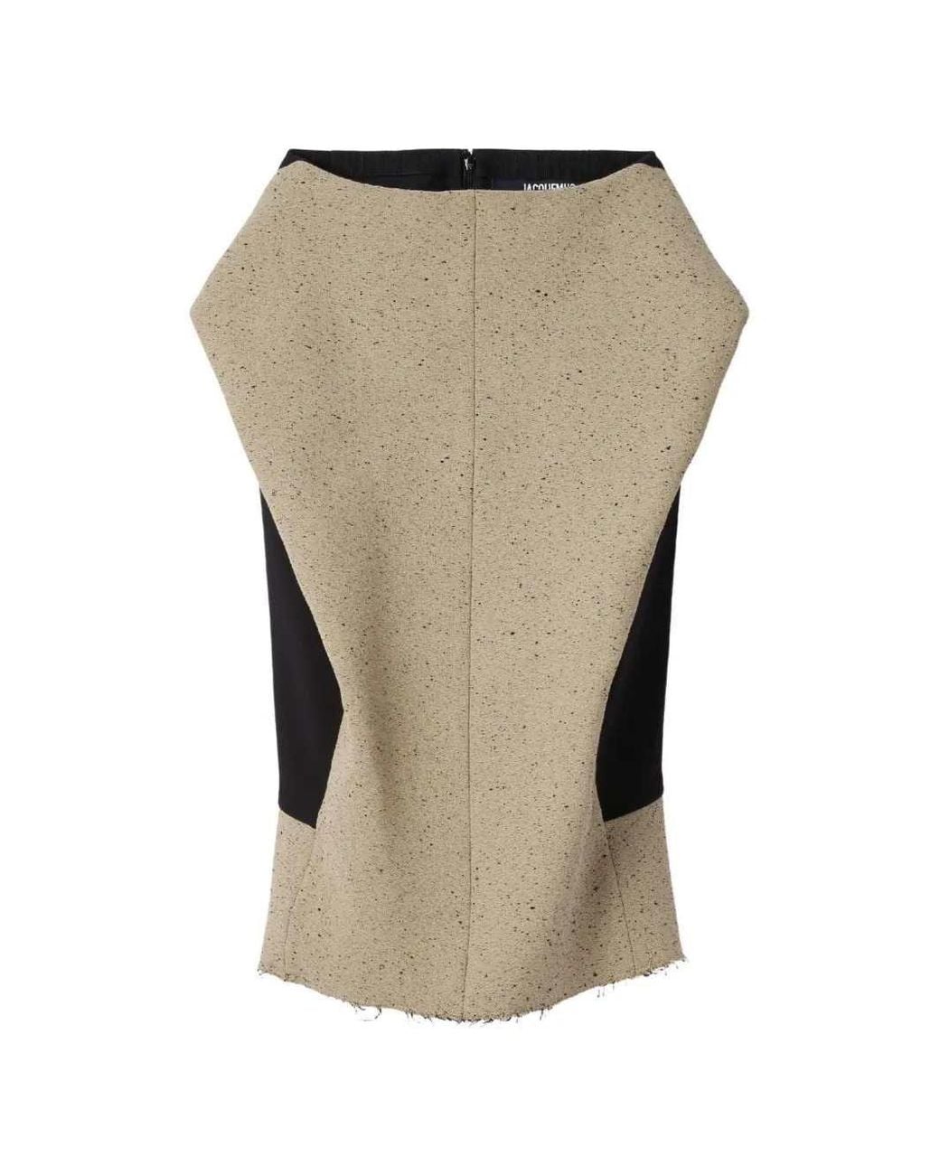 Jacquemus Gray The Paloma Midi Skirt With Godets