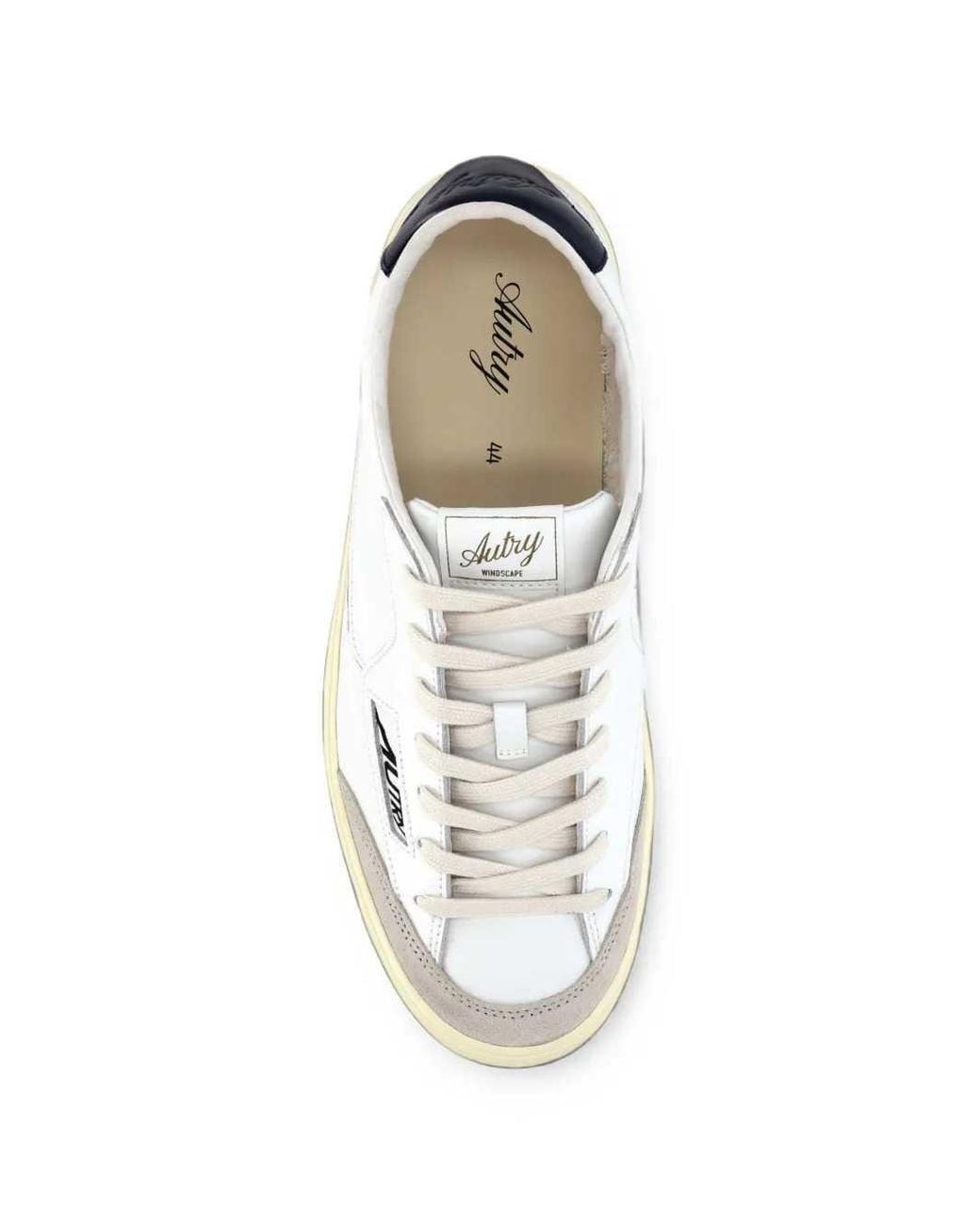 Autry Natural Windscape Logo Sneakers With Suede Trims for men