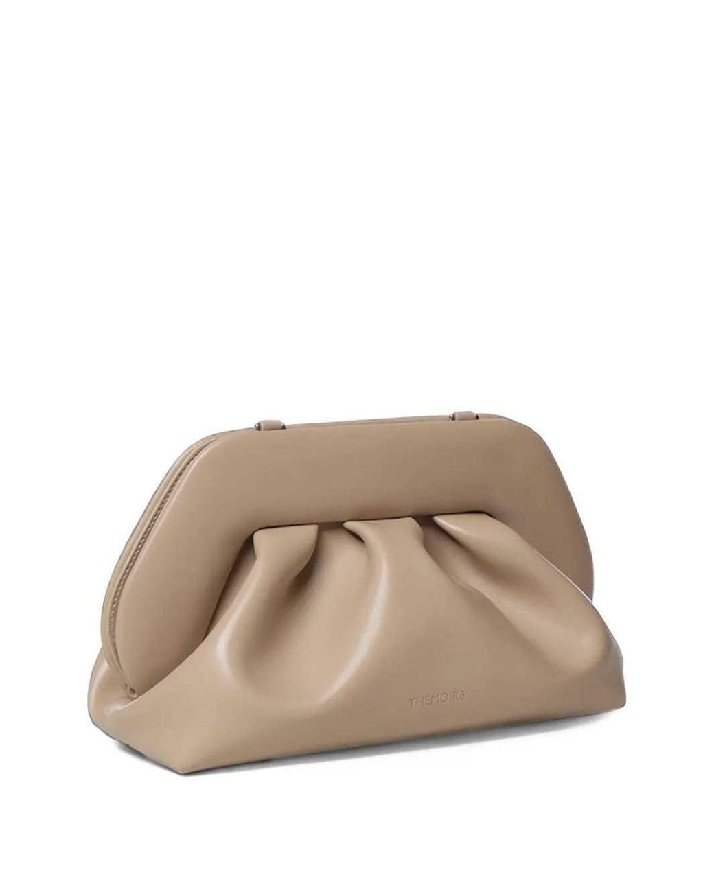 THEMOIRÈ Natural Bios Ruched Clutch Bag