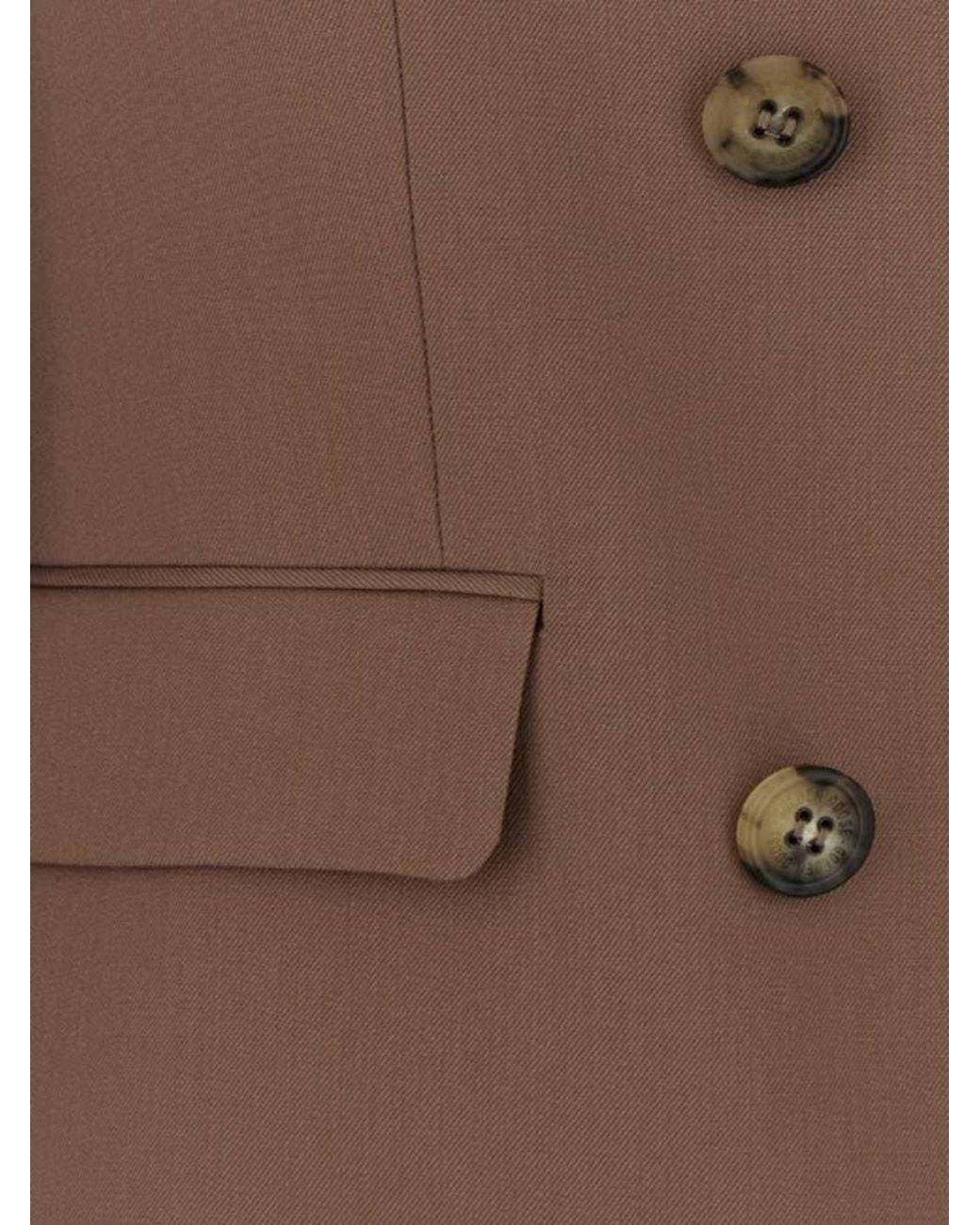 Golden Goose Deluxe Brand Brown Dusty Wool Jacket