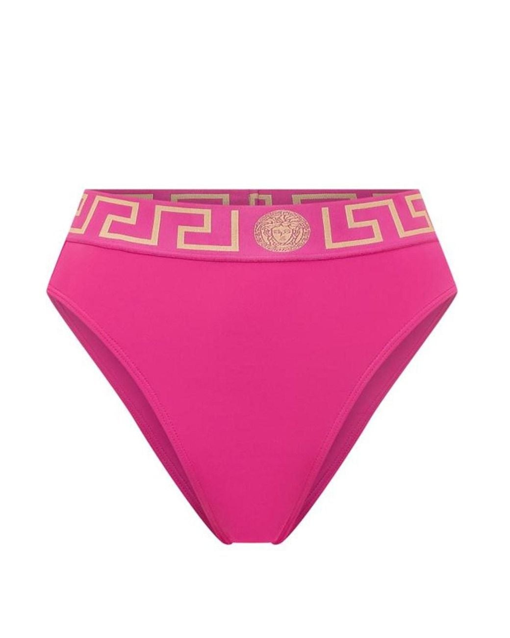 Versace Pink Greca Medusa Bikini Bottoms