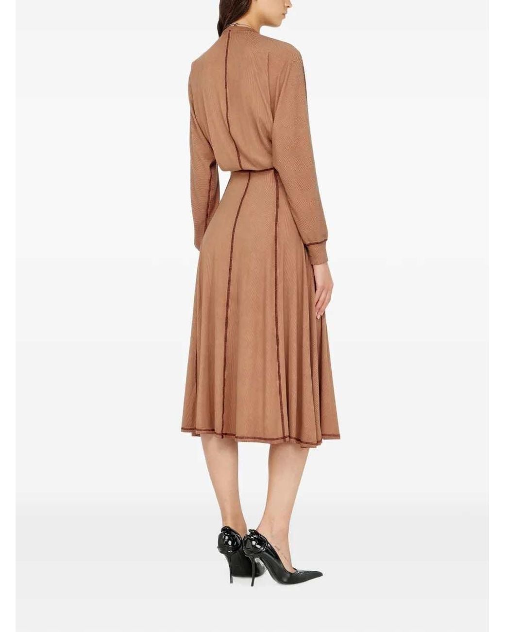 DIESEL Brown Midi Dress