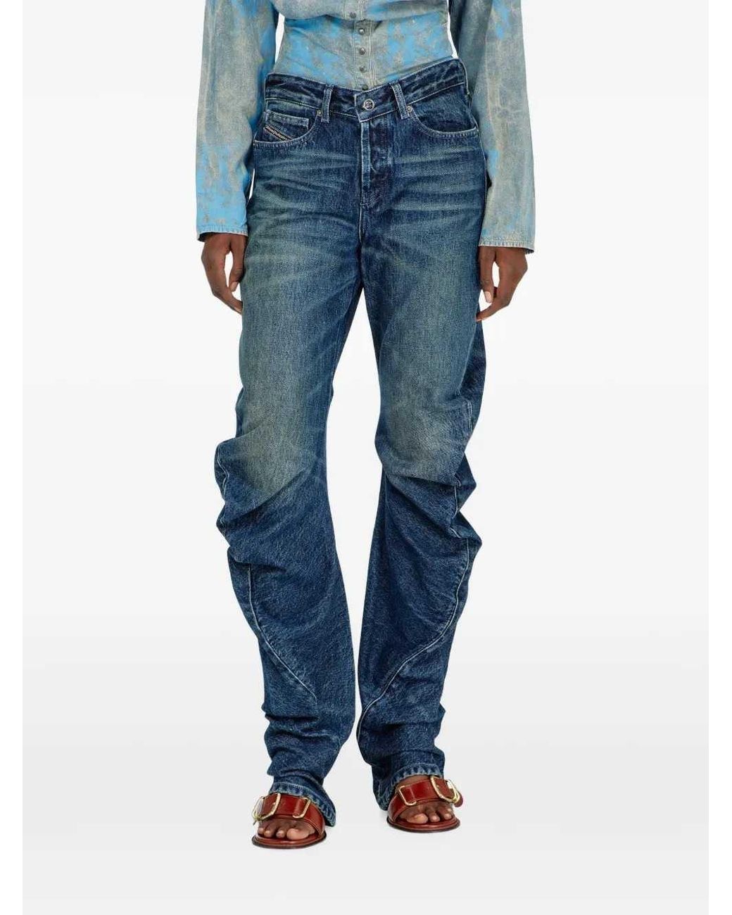 DIESEL Blue D-Twisty Tapered Jeans
