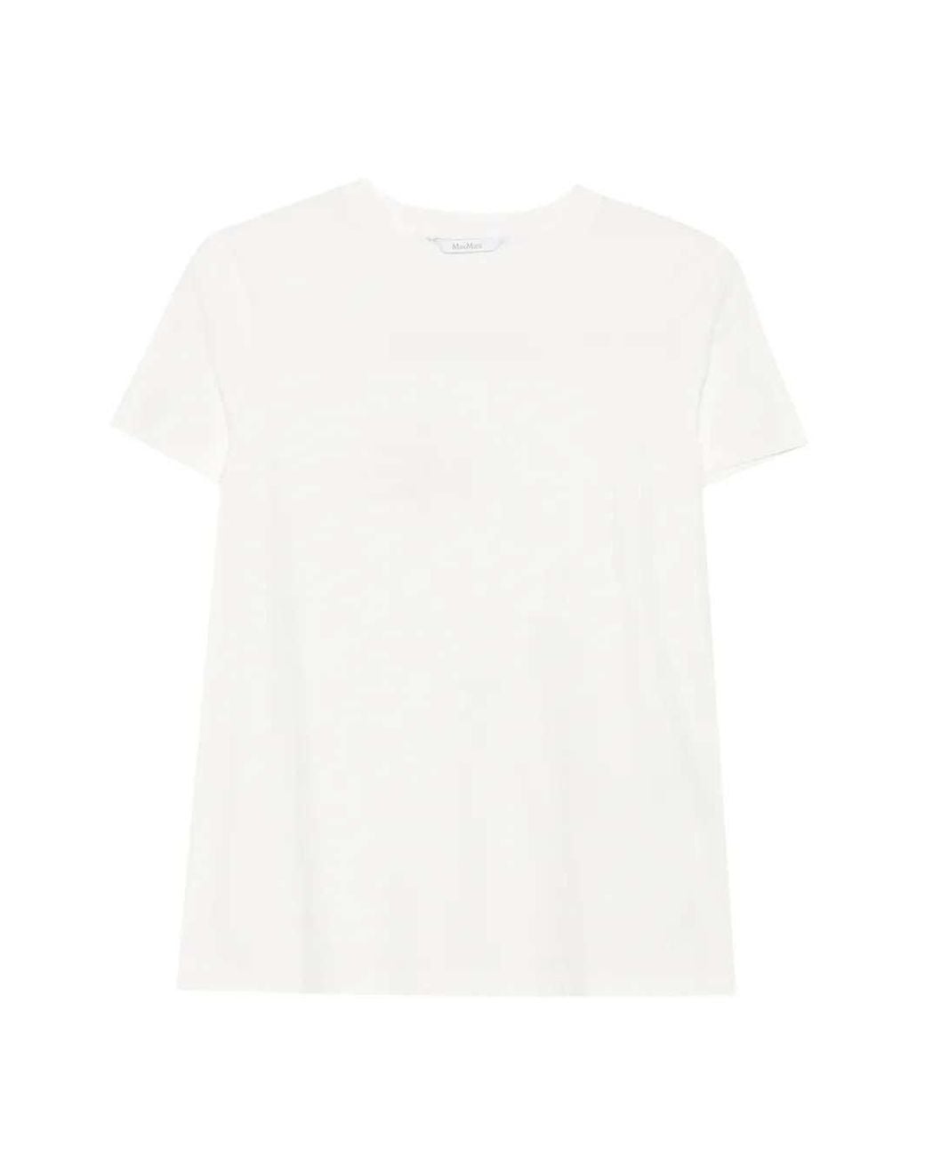 Max Mara White Panfilo Logo Crew-Neck T-Shirt