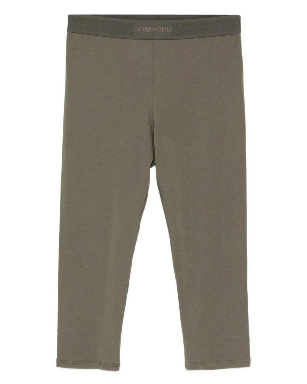 Tom Ford Gray Logo Yoga Pants