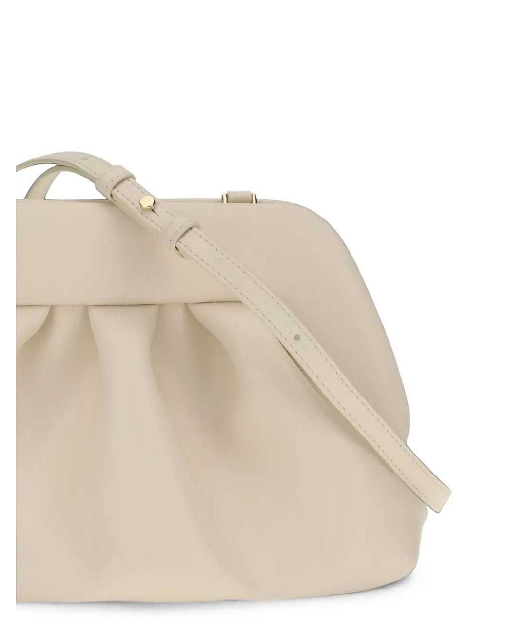 THEMOIRÈ Natural Medium Bios Ruched Clutch
