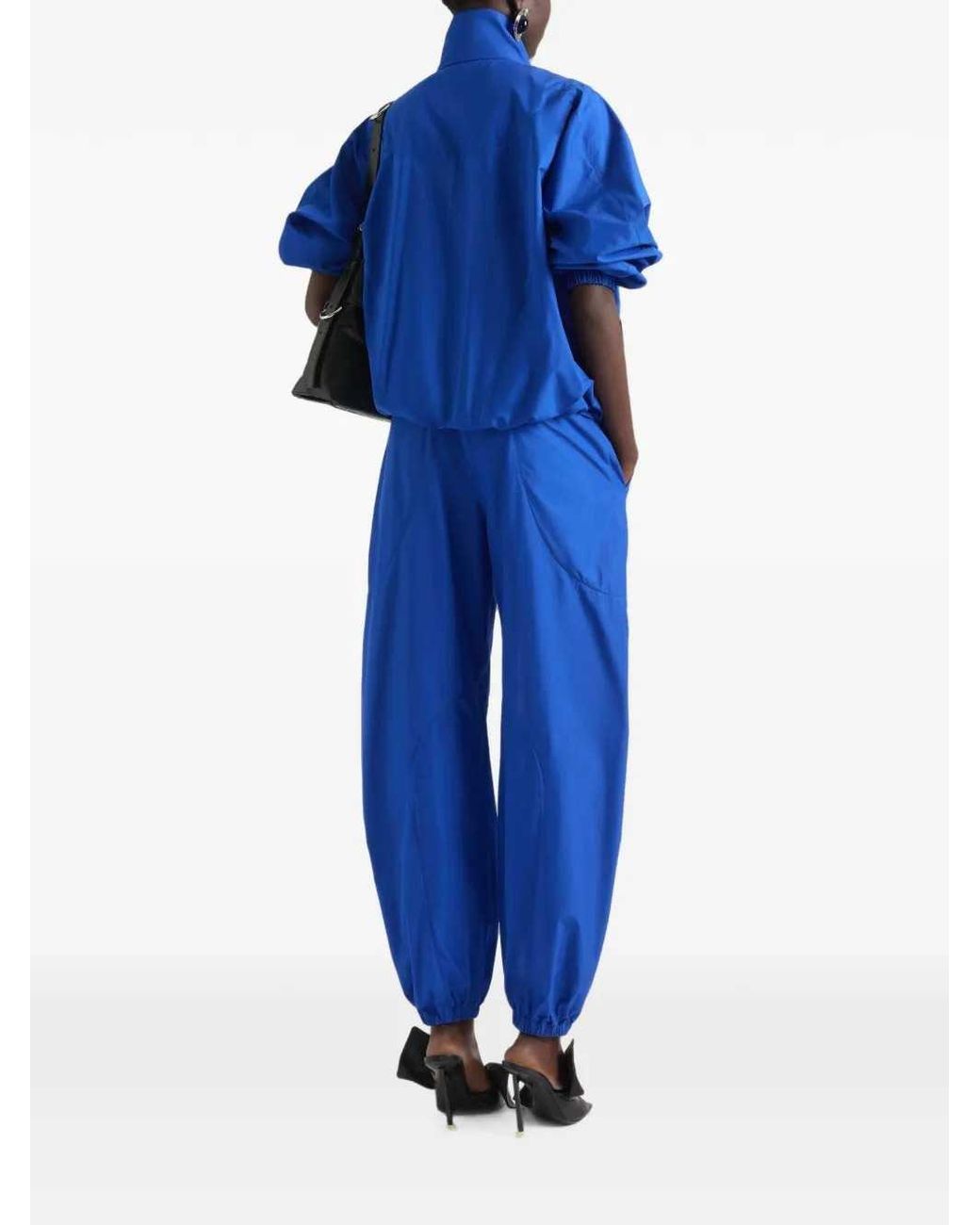 Givenchy Blue Technical Cotton Blouse