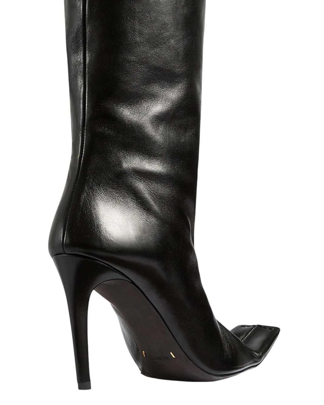 Khaite Black Marlene Knee-High Boots