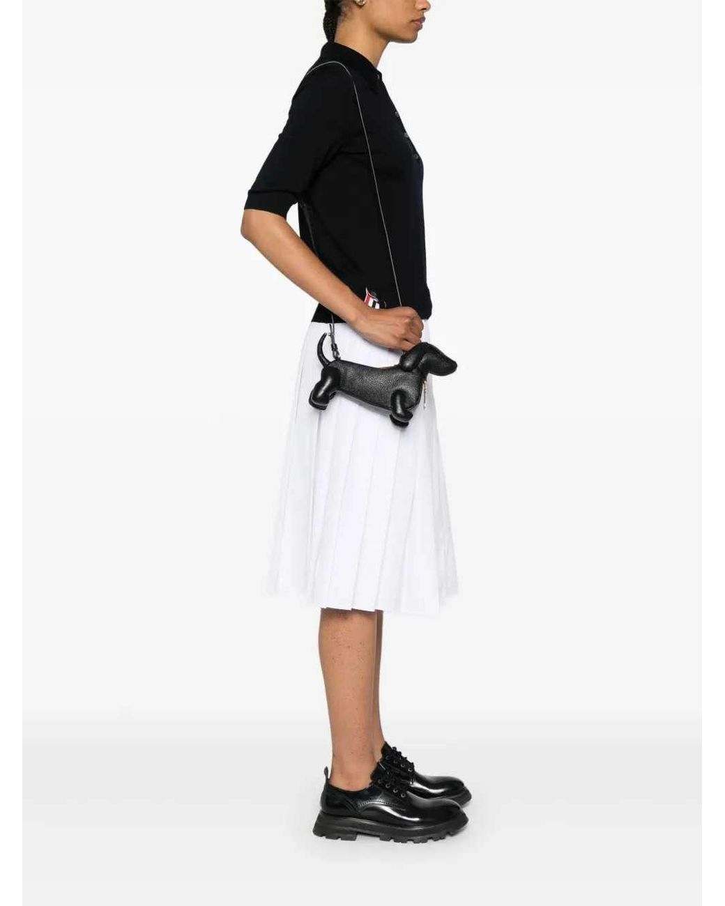 Thom Browne Black Hector Mini Crossbody Bag