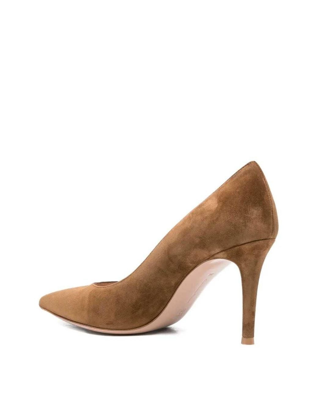 Gianvito Rossi Brown Gianvito 85 Pointed-Toe Pumps