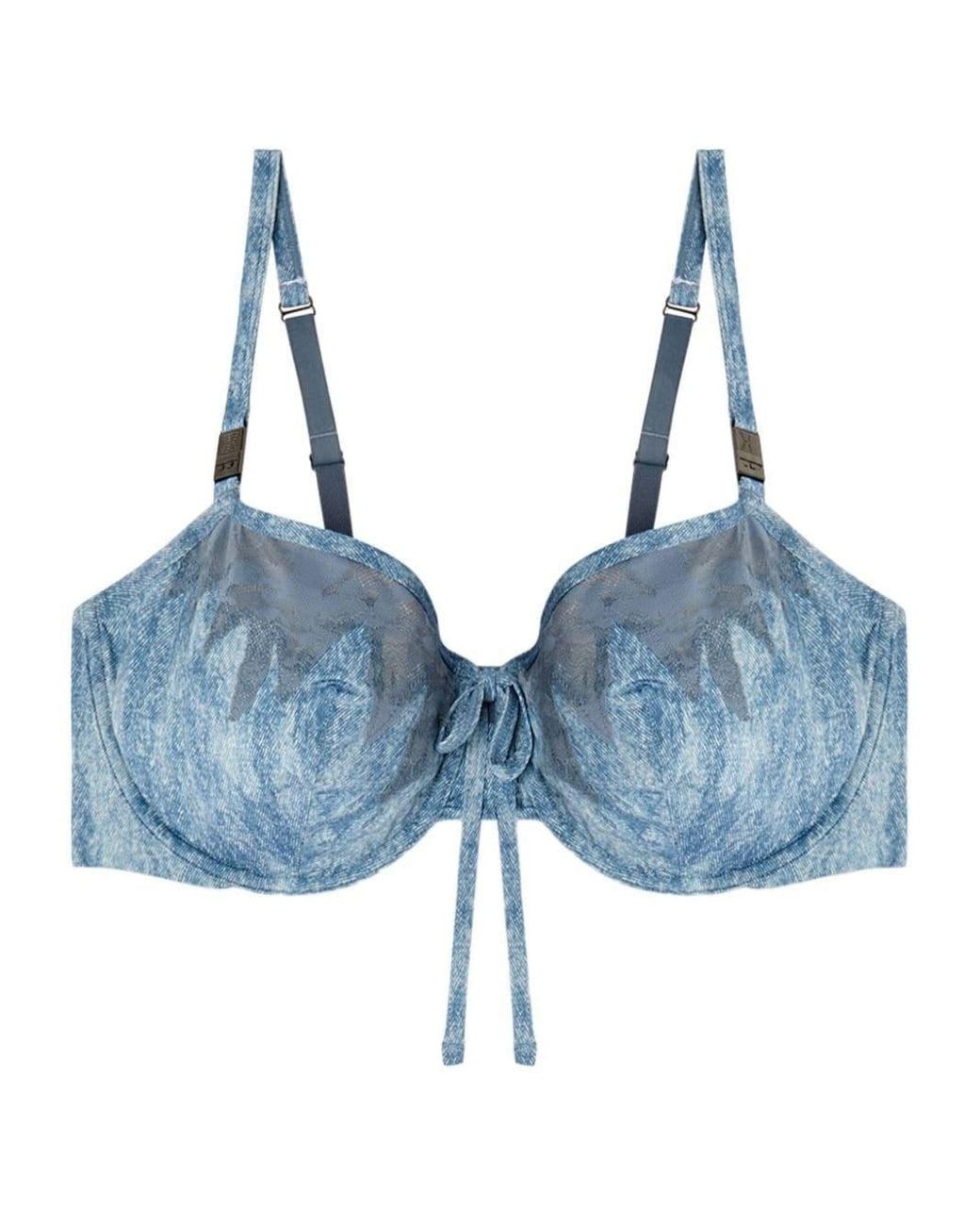 Diesel X Fenty By Rihanna Blue C-Balconette-Lace-Bra