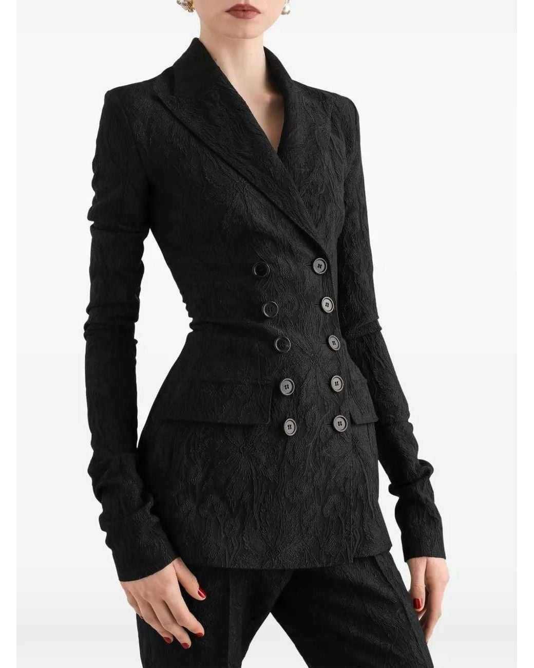 Dolce & Gabbana Black Dolce & Gabbana Brocade Jacket