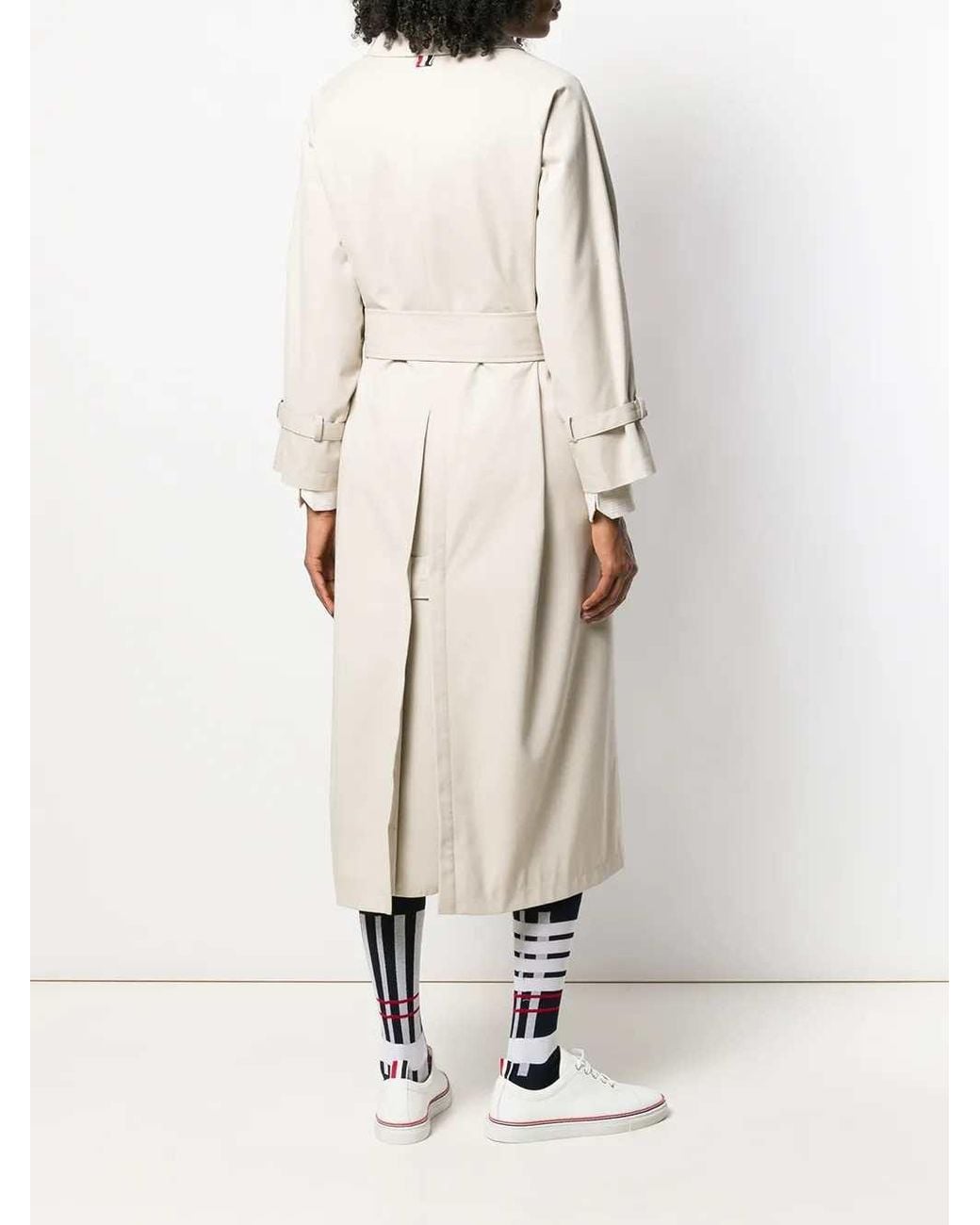 Thom Browne Natural Waterproof Trench Coat