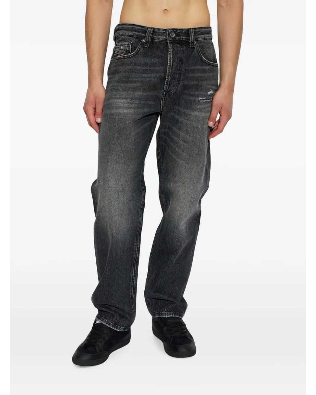 DIESEL Black D-Macs Distressed-Effect Jeans 2024 for men