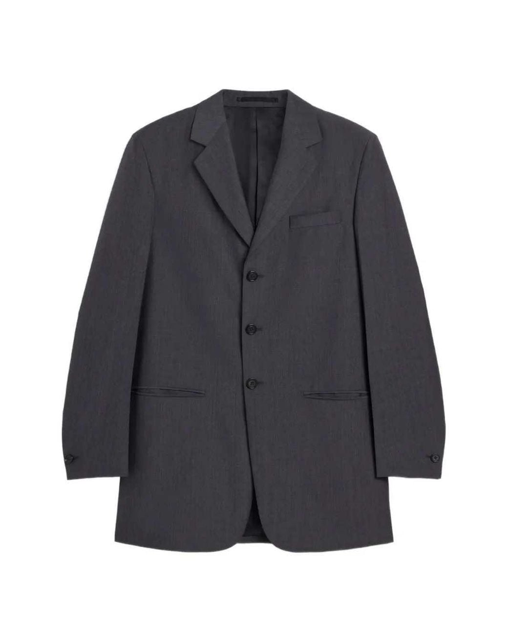 Jil Sander Gray Fil-À-Fil Single-Breasted Jacket for men