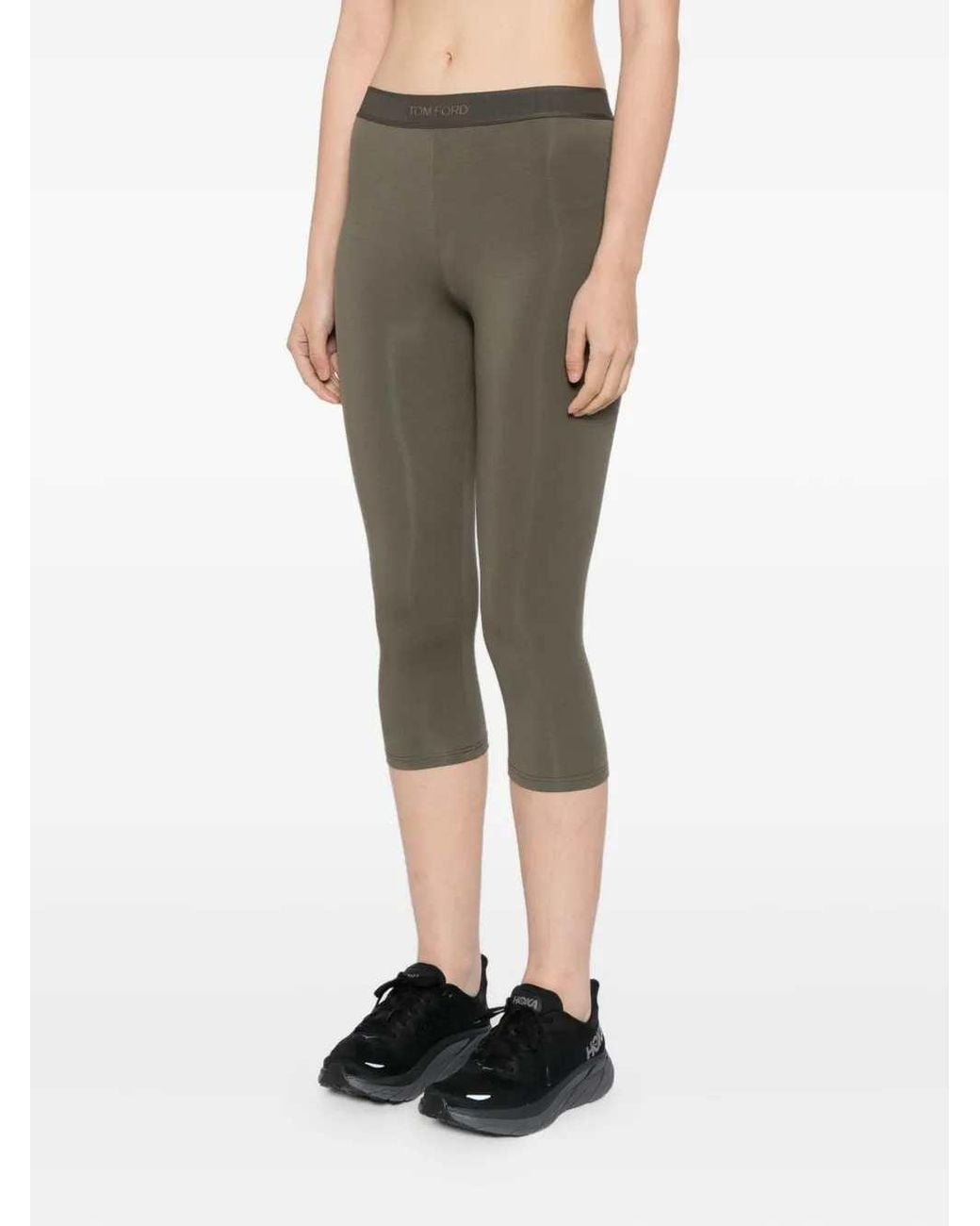 Tom Ford Gray Logo Yoga Pants
