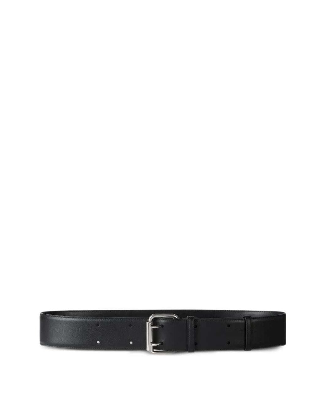 Givenchy White Studded Leather Cargo Belt for men