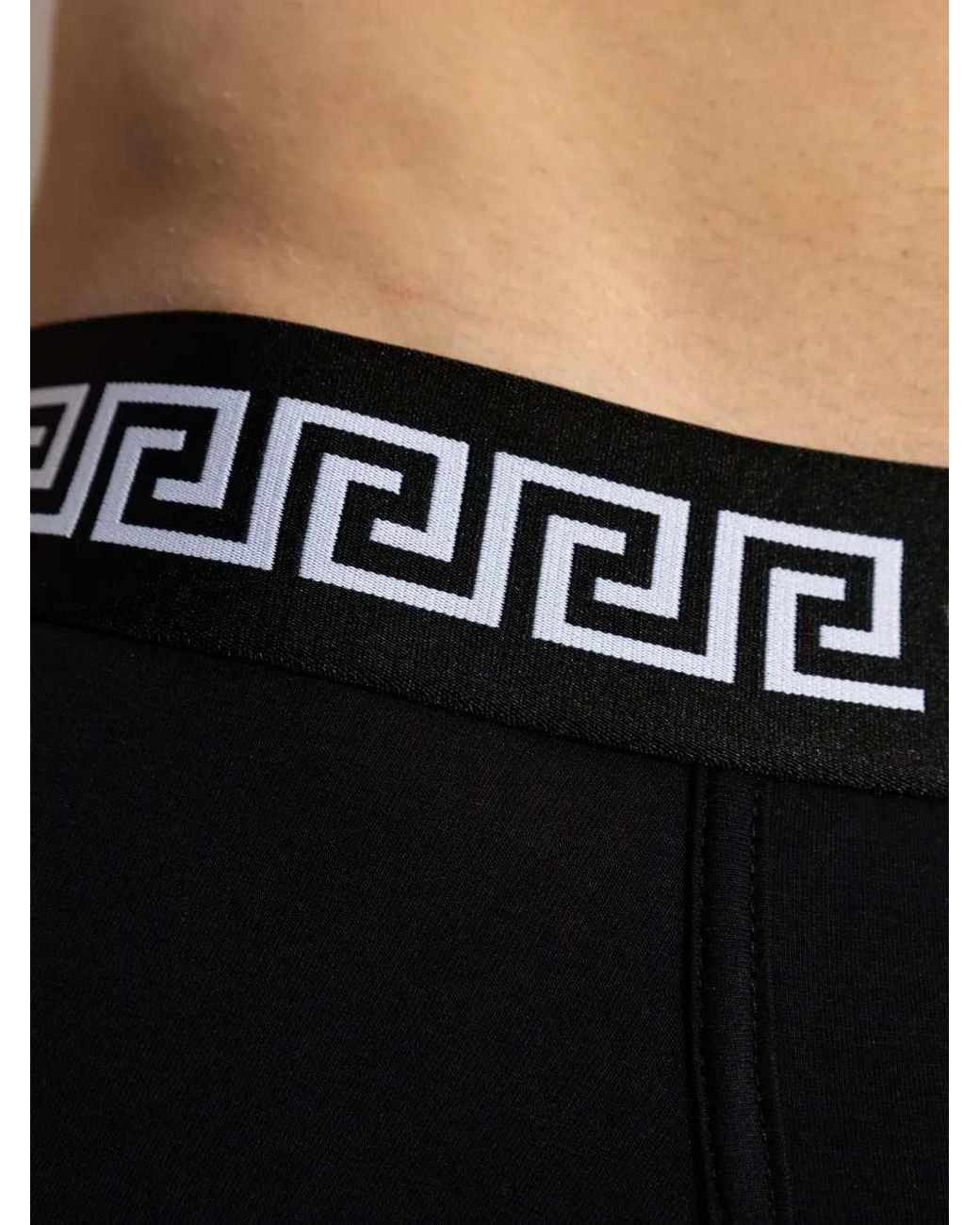 Versace Black Greca Medusa Boxer Briefs (Set Of Two) for men