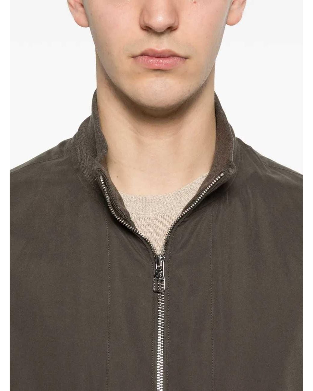 Montecore Brown Zip-Up Jacket for men