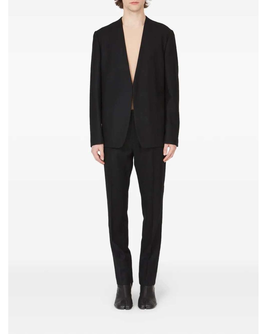 Maison Margiela Black Drawstring Trousers for men