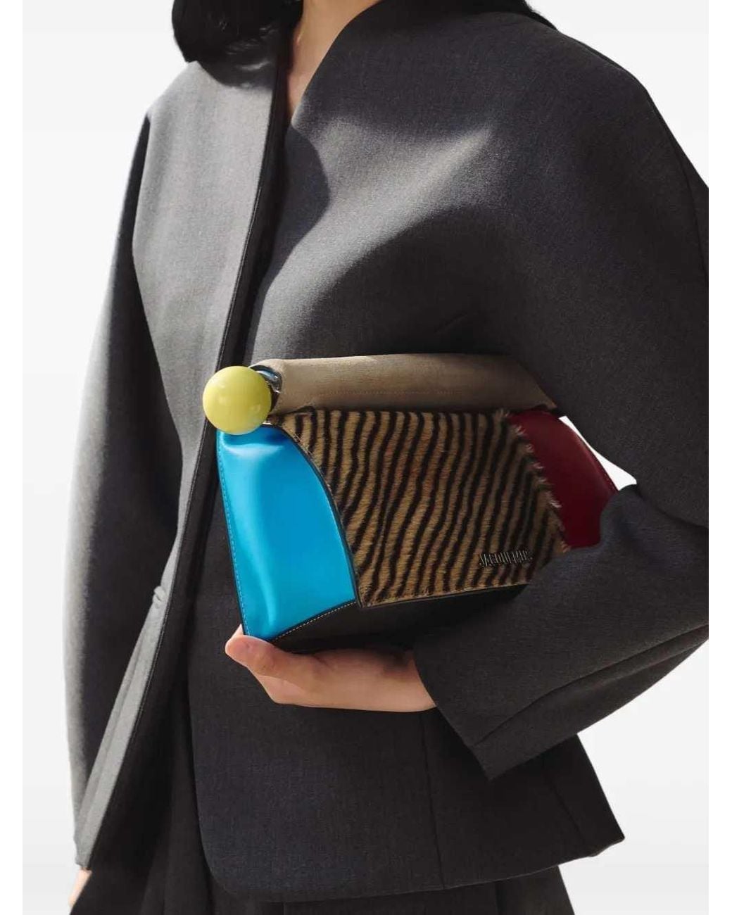 Jacquemus White The Rond Carré Clutch