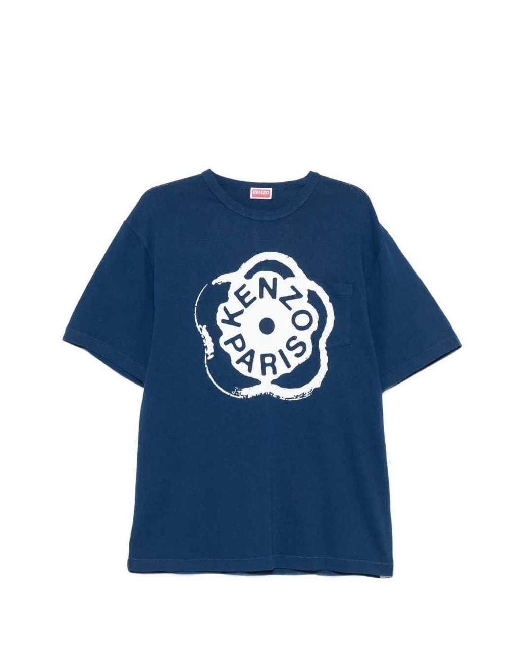 KENZO Blue Boke Flower 2.0 Classic T-Shirt for men
