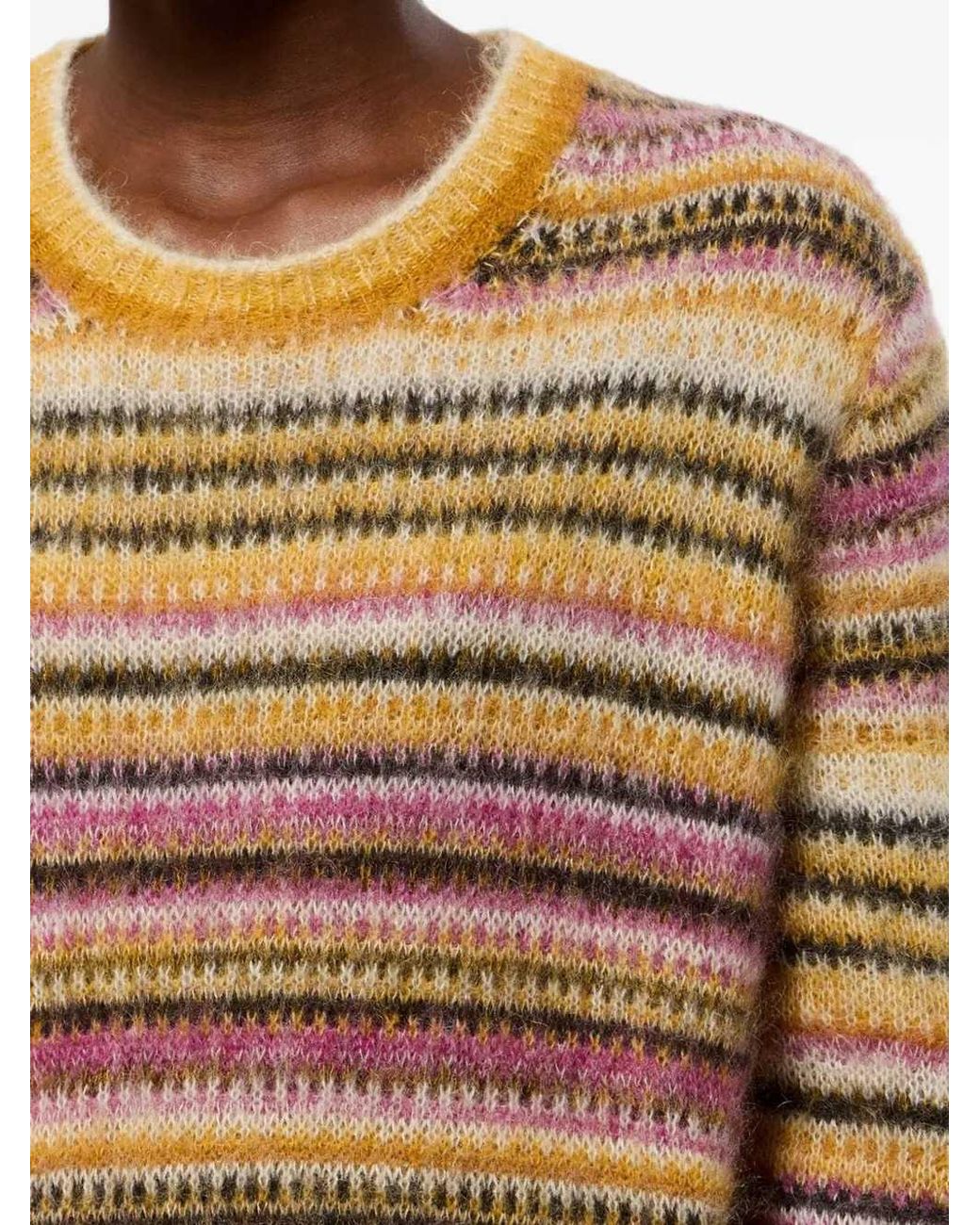 Isabel Marant Natural Morine Wool Crewneck Sweater