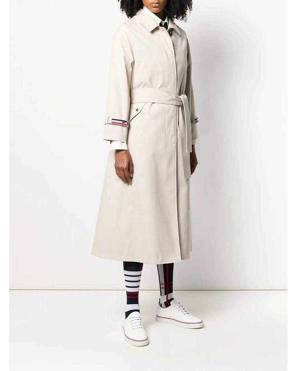 Thom Browne Natural Waterproof Trench Coat