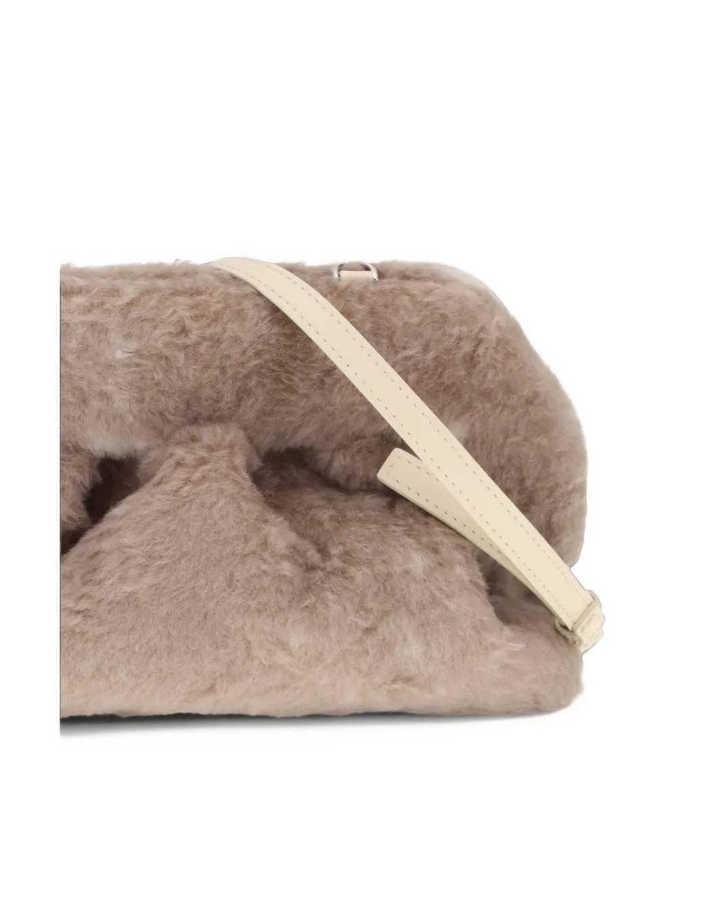 THEMOIRÈ Multicolor Bios Medium Fur Potato Clutch