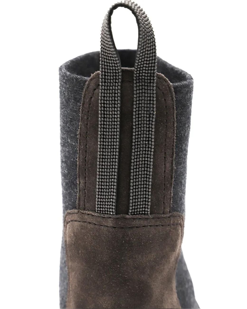 Brunello Cucinelli Brown Suede Chelsea Boots