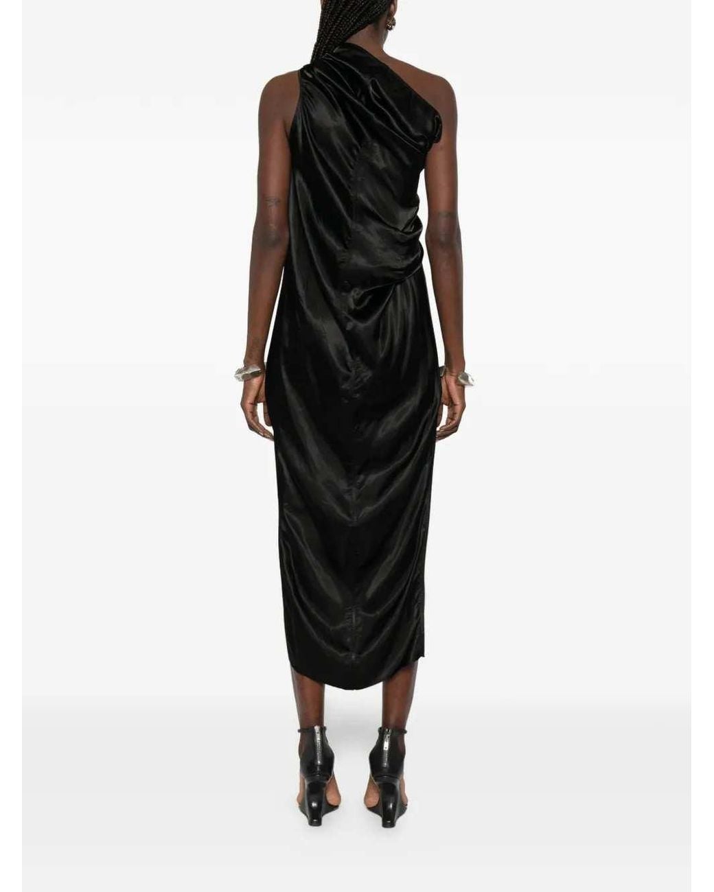 Rick Owens Black Athena Arrowhead Maxi Dress