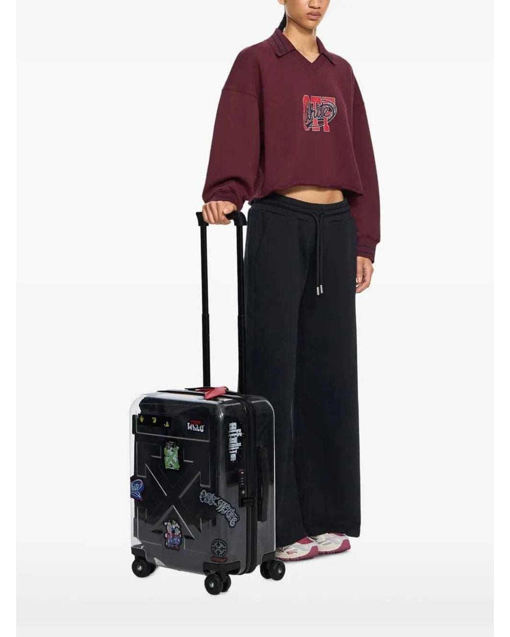 Off-White c/o Virgil Abloh Black "Quote Arrow" Trolley + Stickers for men