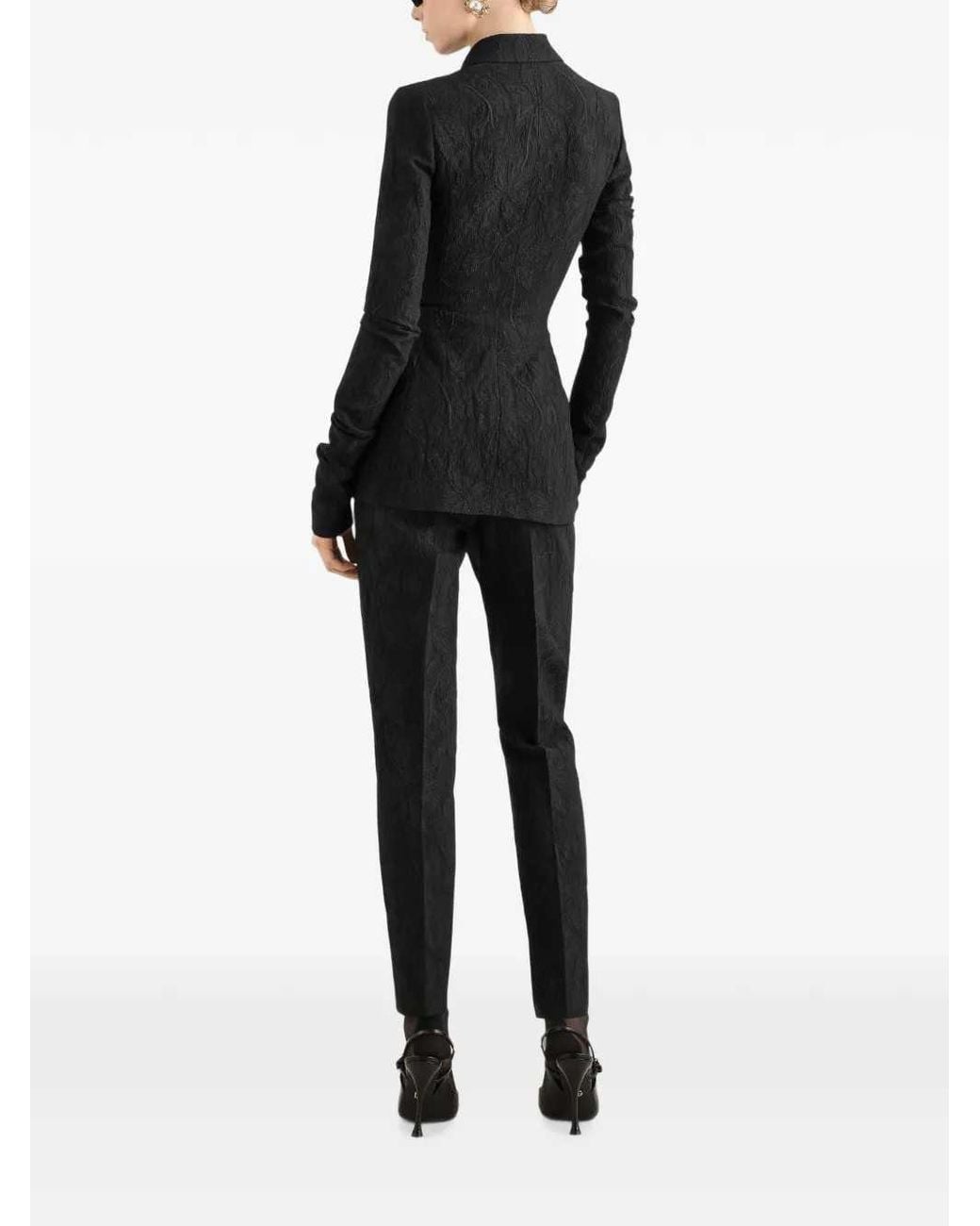 Dolce & Gabbana Black Dolce & Gabbana Brocade Jacket
