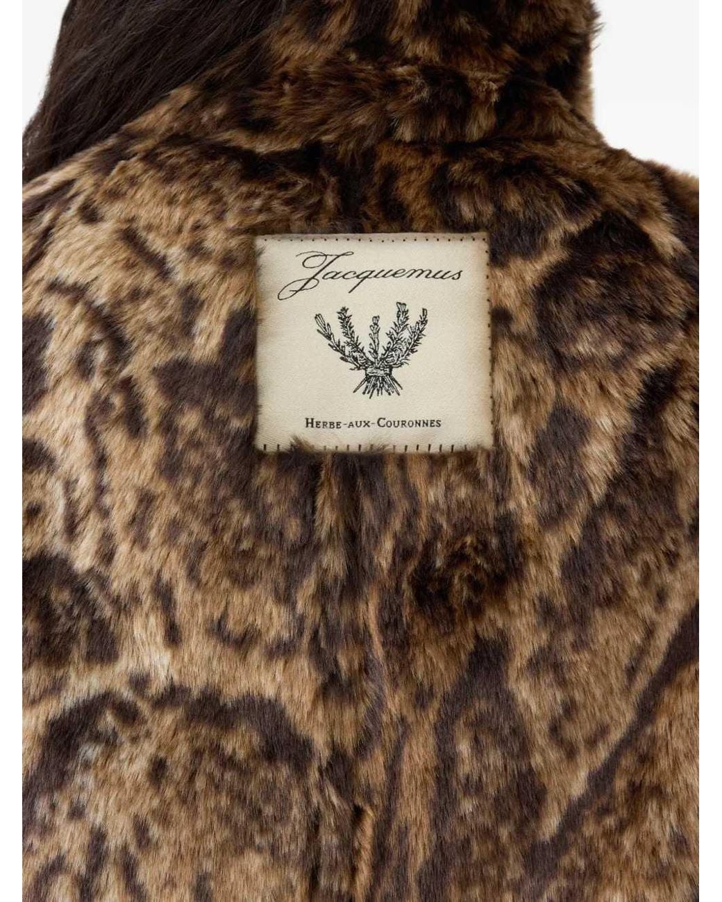 Jacquemus Brown Le Fernando Faux Fur Jacket