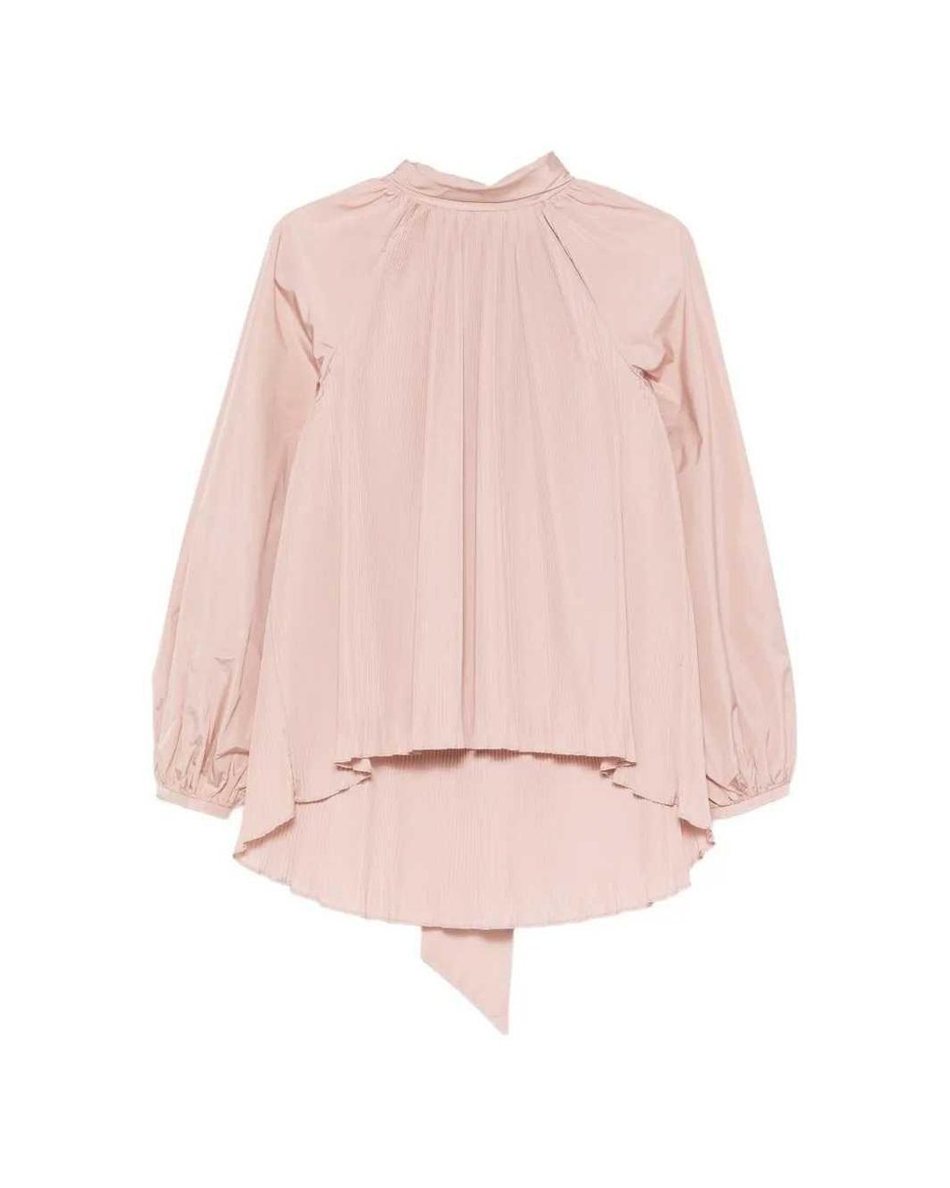 Max Mara Pink Pleated Blouse