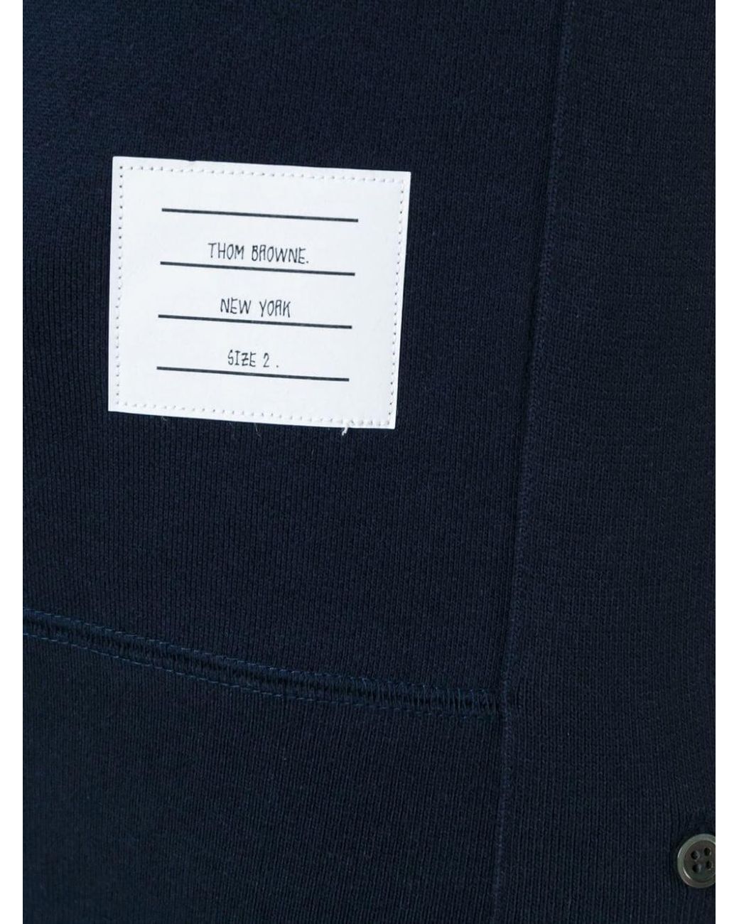 Thom Browne Blue Sweatshirt With Striped Detail for men