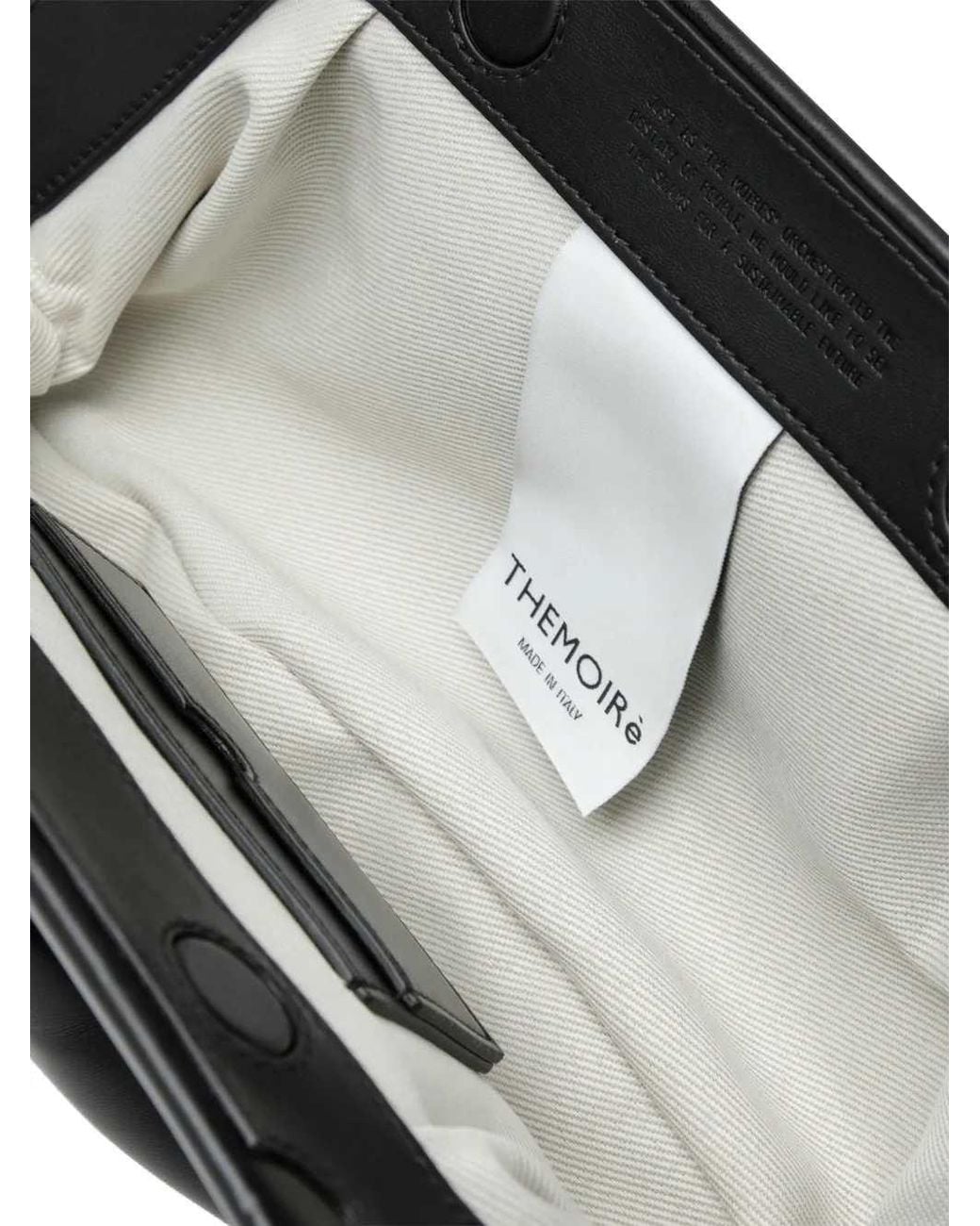 THEMOIRÈ Black Bios Ruched Clutch