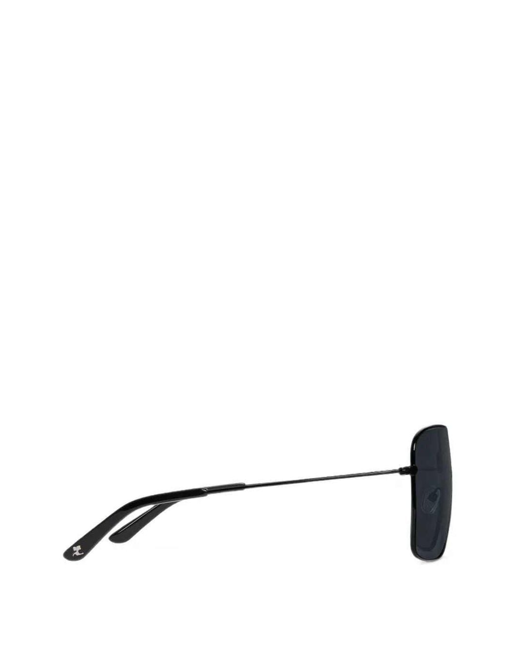 Courreges Blue Oversized Square-Frame Sunglasses