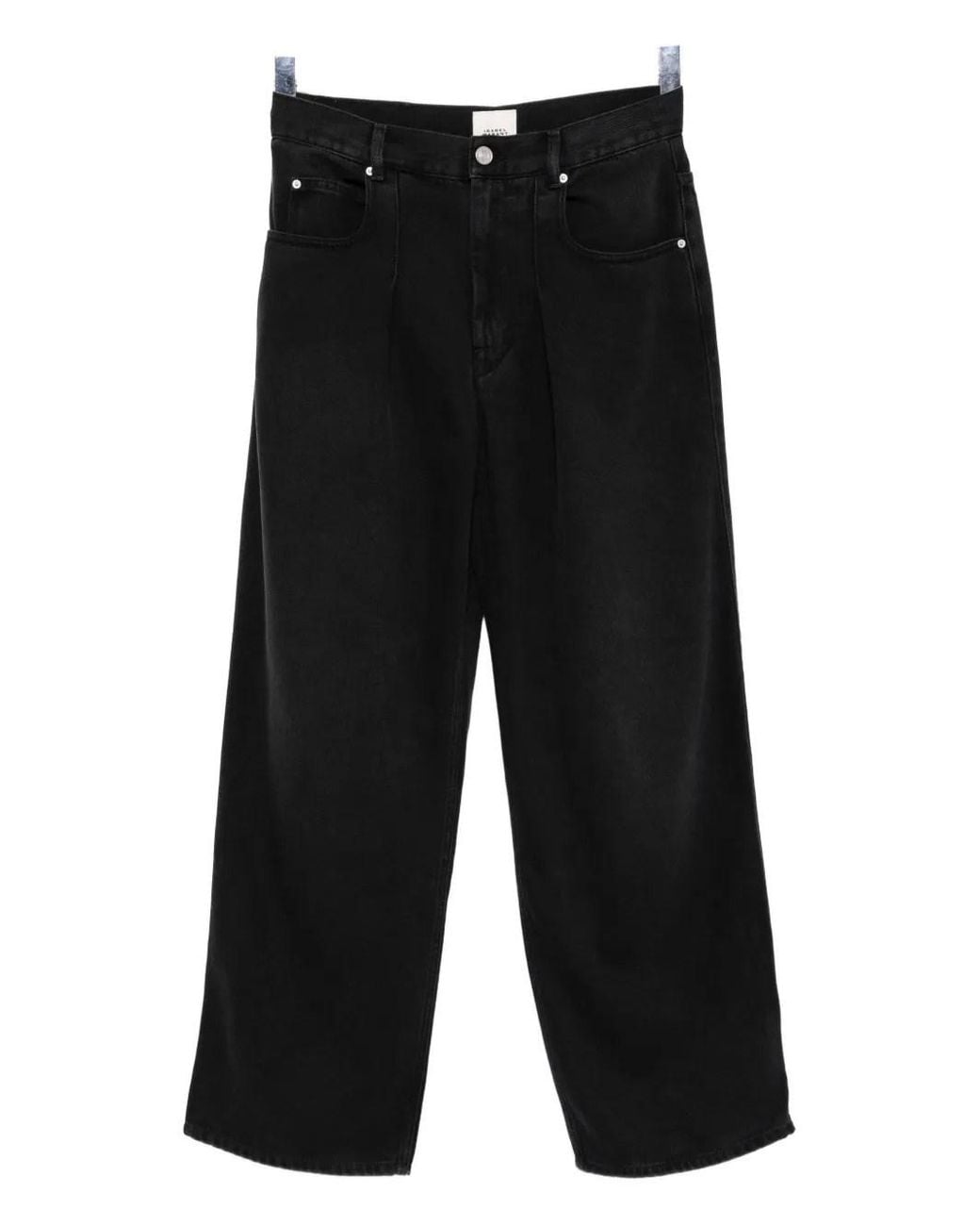 Isabel Marant Black Faded-Effect Jeans