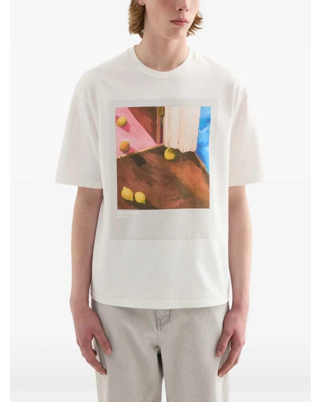 Jil Sander White Cotton Crew-Neck T-Shirt for men