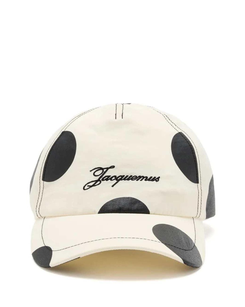 Jacquemus Natural La Casquette Baluchon Polka-Dot Hat