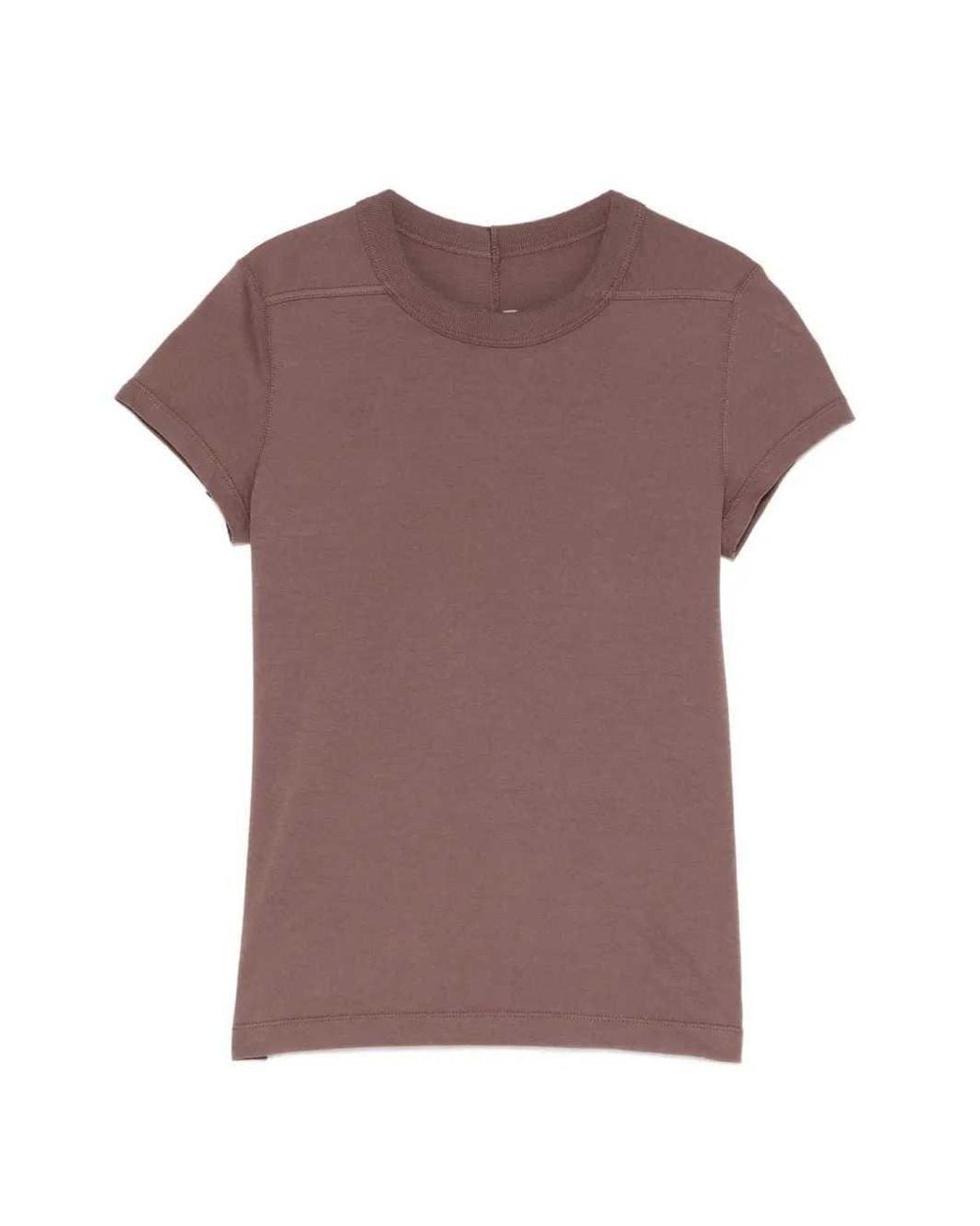 Rick Owens Purple Level Cropped T-Shirt